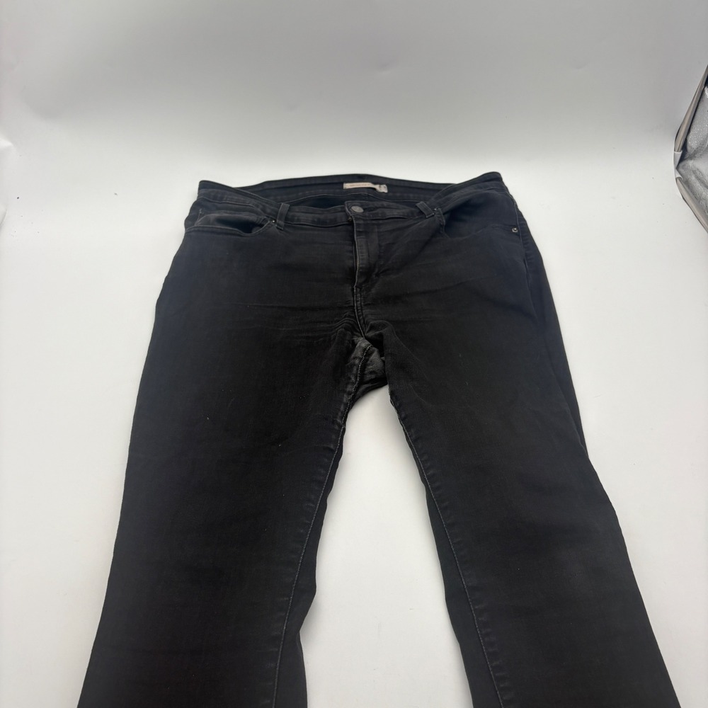 Levi's 721 High Rise Skinny Jeans Women W33 L30 Black Stretch Denim
